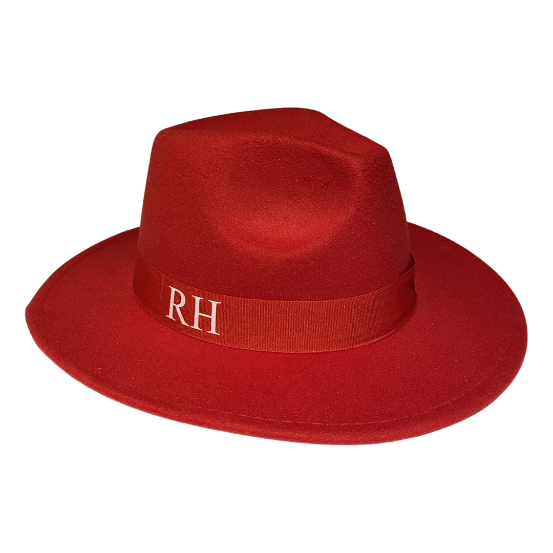 Red Personalised Fedora Hat