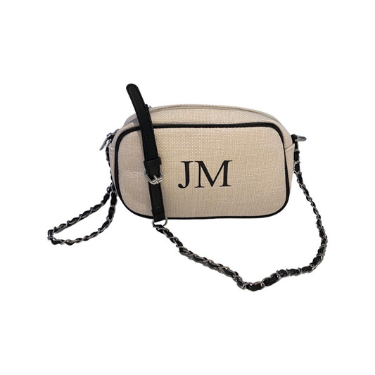 NEW Cream & Black Cross Body Bag