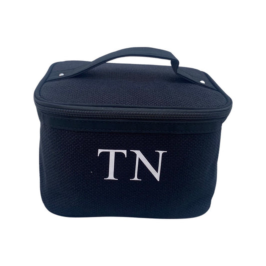 NEW Personalised Black Make Up Bag