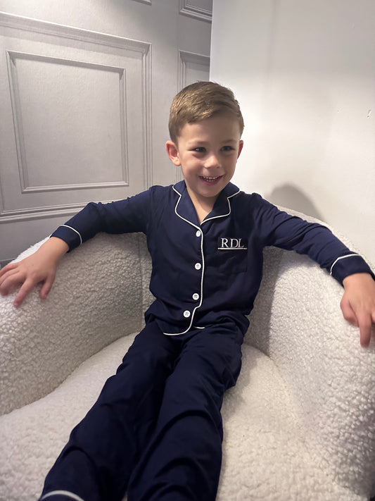 Children’s Soft Navy Pyjamas