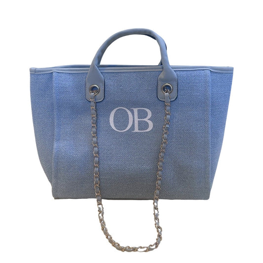 Baby Blue Personalised Medium Canvas Bag