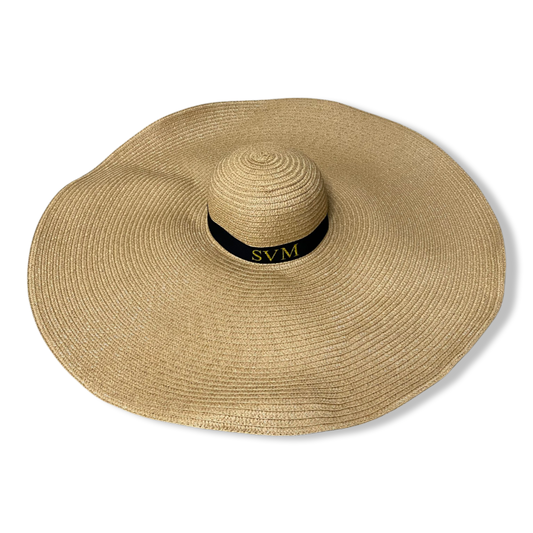 Extra Large 25CM Brim Tan Sun Hat