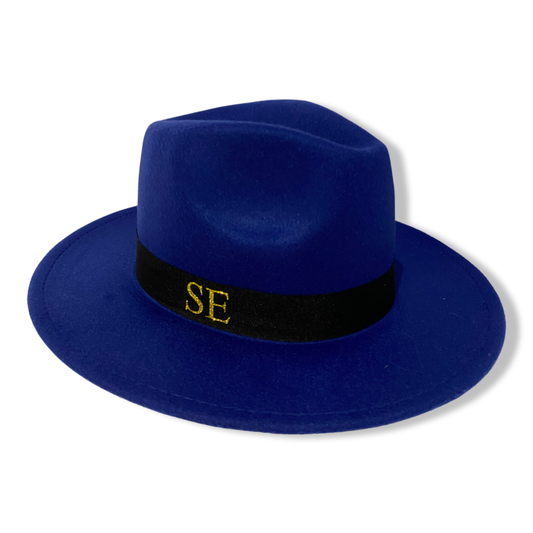 Royal Blue Personalised Fedora