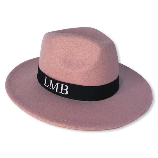 Pink Personalised Fedora Hat